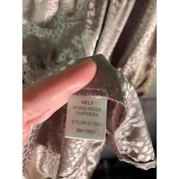 Oddi Leopard Print Tiered Babydoll Dress With Balloon Sleeves - Picture 6 of 11